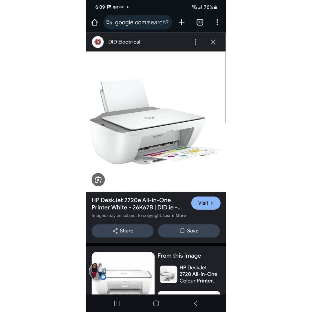 Old printer never used no actual photos in closet